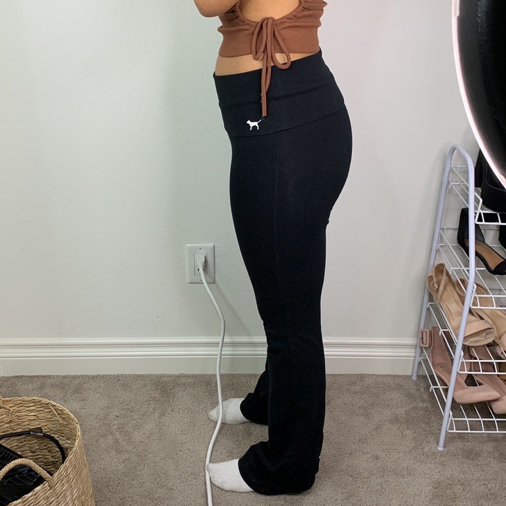 Pink Black Yoga Pants
